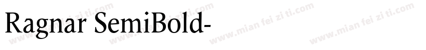 Ragnar SemiBold字体转换